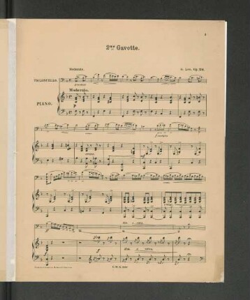 2me Gavotte. [Piano.]