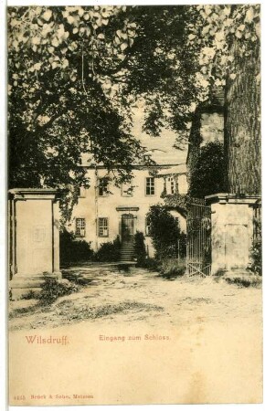 Wilsdruff. Schlosseingang