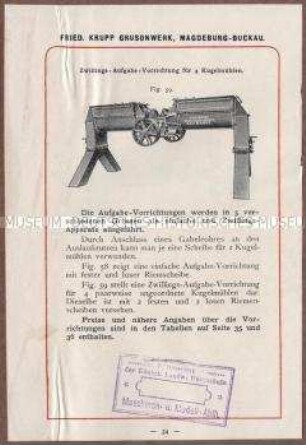 Vorrichtungen für Kugelmühlen