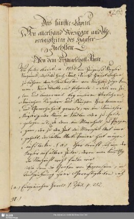 5. Capitel. Von allerhand Vorzügen und Gerechtigkeiten des Hauses Sachsen.