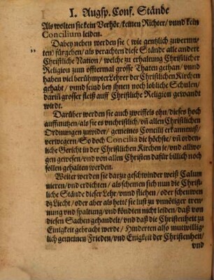 Stattliche Ausfürunge der Vrsachen, warumb Die Chur, vnd Fürsten, auch andere Stände der Augspurgischen Confession, deß Bapst Pij IIII. außgeschrieben vermeint Concilium, so er gegen Trient angesetzt, nicht besuchen künden, noch zubesuchen schüldig gewesen sind ...