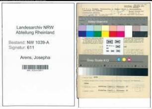 Entnazifizierung Josepha Arens , geb. 08.10.1909 (Studienraetin)