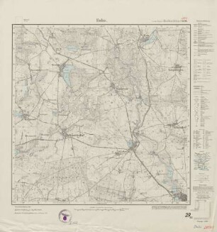 2853 (alte Nr.: 1406) Bahn, Meßtischblatt (4cm - Karte)