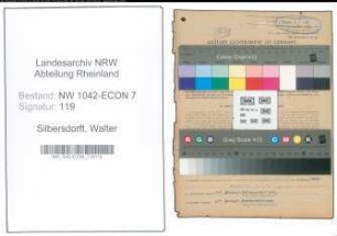 Entnazifizierung Walter Silbersdorft , geb. 19.06.1900 (Arbeiter)