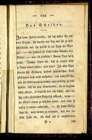 Das Scheiden.