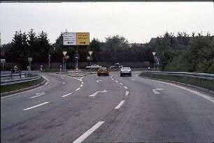 Teilknoten Ost: Rampenfuß (Zufahrt von BAB)