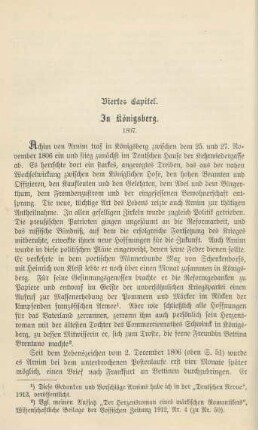 Viertes Capitel. In Königsberg. 1807