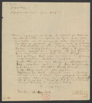 Brief an Karl Moritz von Brühl : 18.03.1824