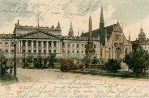 Leipzig: Universität, Mendebrunnen, Pauliner Kirche, Café Français