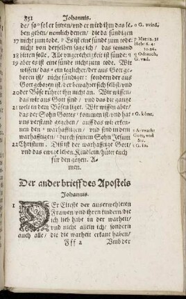Der ander brieff des Apostels Johannis.