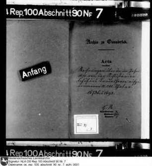 Rechnungen über die 1670 von den Ständen zugunsten des Landesherrn aufgenommenen 50.000 Reichstaler