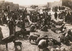 Bethlehem. Markt vor der Geburtskirche