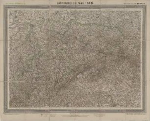 Karte vom Königreich Sachsen, 1:300 000, Lothographie, um 1900 : Königreich Sachsen / entworfen von A. Herrich. - 1:300 000. - Glogau : Flemming , [um 1900]. - 1 Kt. ; 77 x 57 cm (Carl Flemmings General-Karten ; 19)