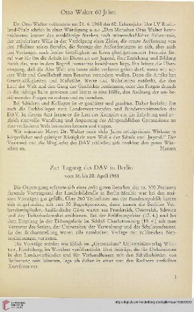 11: Zur Tagung des DAV in Berlin vom 16. bis 20. April 1968