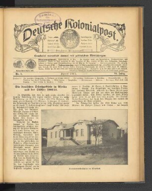 Die deutschen Schutzgebiete in Afrika und der Südsee 1909 10.