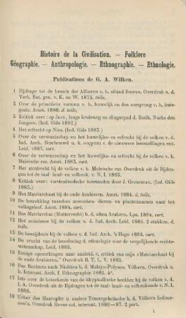 Histoire de la cicilisation. - Folklore. - Géographie. - Anthropologie. - Ethnographie. - Ethnologie