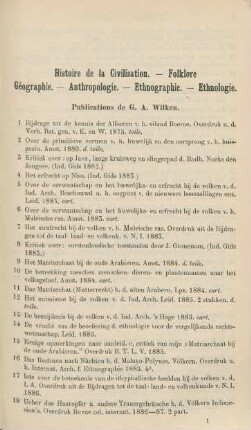 Histoire de la cicilisation. - Folklore. - Géographie. - Anthropologie. - Ethnographie. - Ethnologie