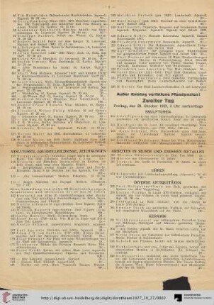 Arbeiten in Silber und anderen Metallen (Nr. 251-261)