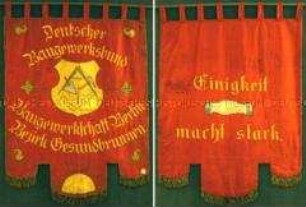 Banner des Deutschen Baugewerksbundes