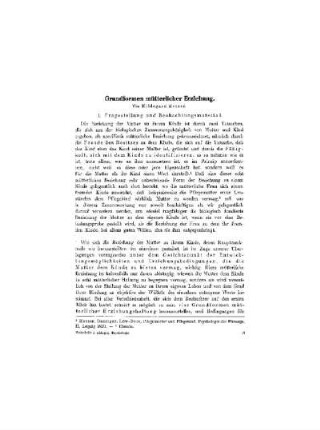 Grundformen mütterlicher Erziehung