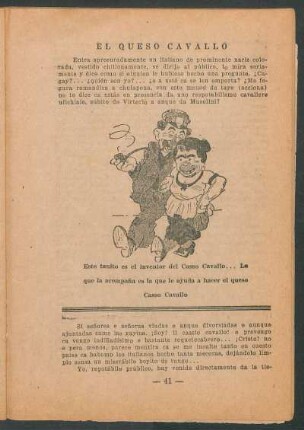 [Ilustración] Este tanito es el inventor del Casso Cavallo... La que la acompaña es la que le ayuda a hacer el queso Casso Cavallo