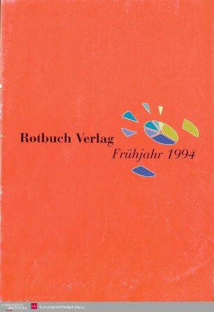 Programmvorschau Rotbuch Frühjahr 1994