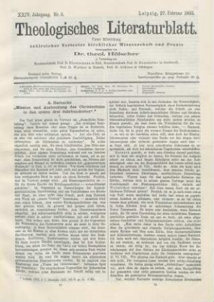 97-103 A. Harnacks ʺMission und Ausbreitung des Christentums in den ersten drei Jahrhundertenʺ