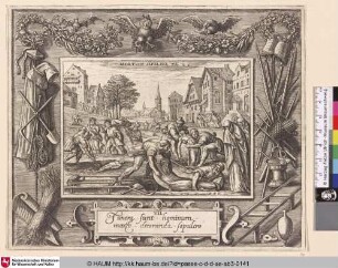 Funera sunt hominum maesto decoranda sepulcro [Das Bestatten der Toten; Burying the dead; Les morts enterrés]
