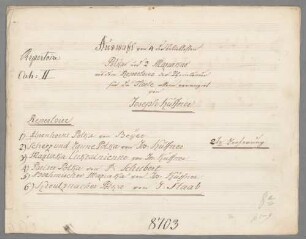 6 Dances; fl - BSB Mus.Schott.Ha 9074-2