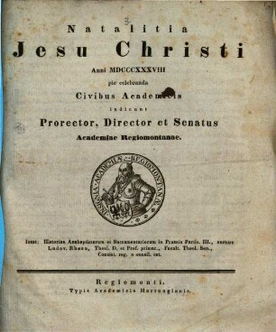 Historiae anabaptistarum et sacramentariorum in Prussia : e documentis adhuc incognitis adumbratae initia. 3