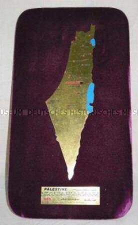 Wandschmuck mit Landkarte von Palästina