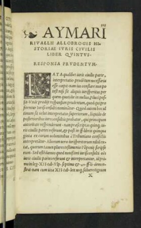 Responsa Prudentum.