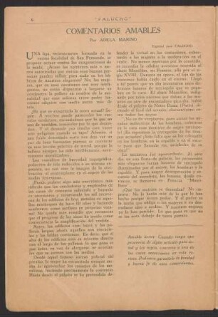 Comentarios amables : Especial para "Falucho"