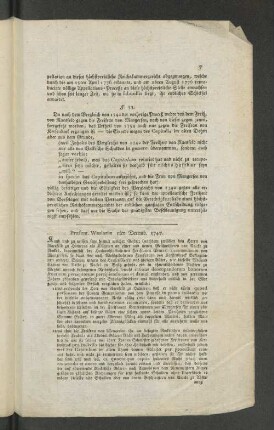 Praesent. Wezlariae 5ten Decemb. 1747.