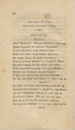Zweite Scene. Ebendaselbst, ein anderes Zimmer