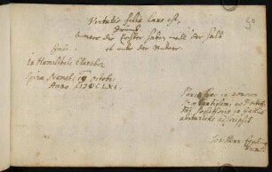 Eggeling, Johann Hinrich. Speyer, 19.10.1661.