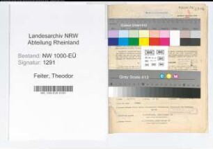 Entnazifizierung Theodor Feiter, geb. 20.10.1897 (Stadtsekretaer)
