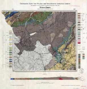 3091 3092 [5302 5303] Rötgen-Eupen, Geologische Karte von Preußen und benachbarten deutschen Ländern
