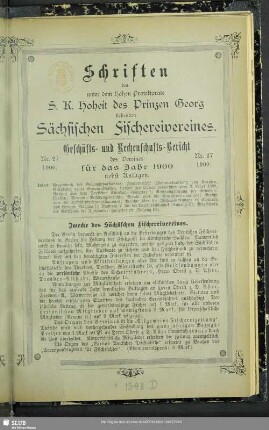 Zwecke des Sächsischen Fischereivereines