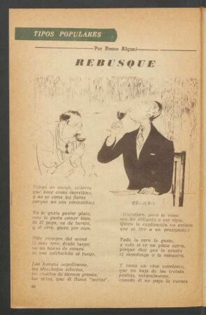 Rebusque : Tipos populares