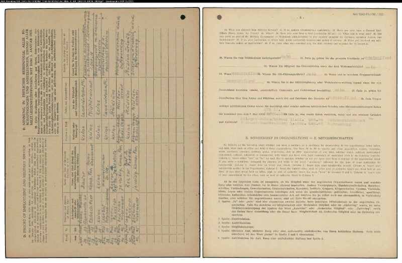 Entnazifizierung Rudolf Preiss , geb. 21.05.1915 (Landwirtschaftsberater)