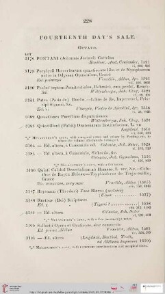 Fourteenth day´s sale (Nr. 3178 - 3391)