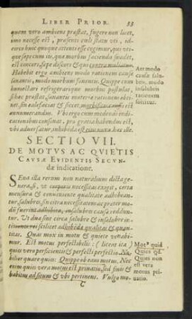 Sectio VII.