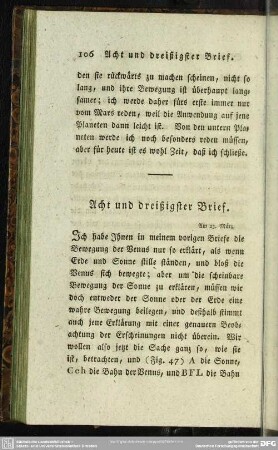Acht und dreißigster Brief