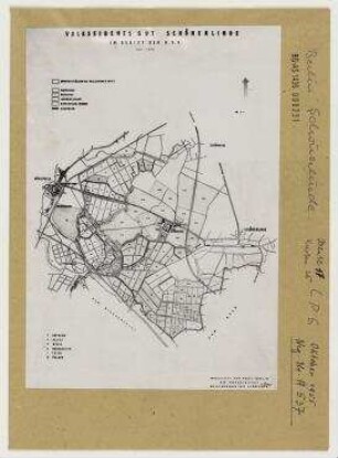 Volkseigenes Gut Schönerlinde im Gebiet der DDR. Schönerlinde