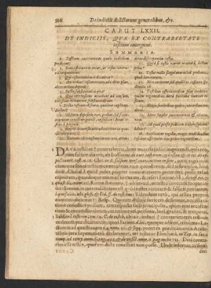 Caput LXXII. De Indiciis, Quae Ex Contrarietate testium emergunt.