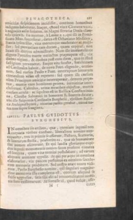 LXVIII. Paulus Guidottus Burghesius.