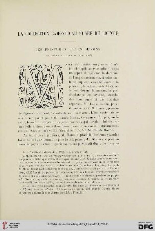 4. Pér. 12.1914-1916: La collection Camondo au Musée du Louvre, 3 : les peintres et les dessins