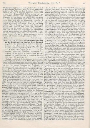 235-237 [Rezension] Titius, Arthur, Die neutestamentliche Lehre von der Seligkeit und ihre Bedeutung für die Gegenwart. 3. u. 4. Abth
