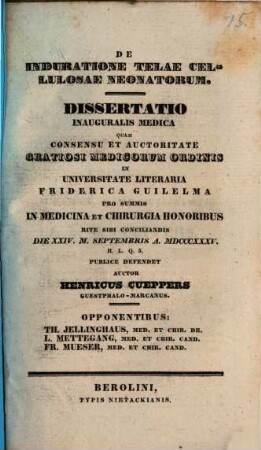 De induratione telae cellulosae neonatorum : diss. inaug. med.